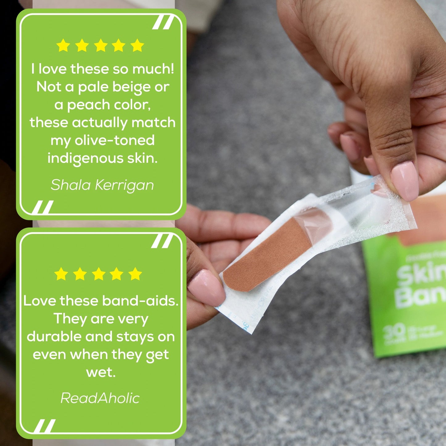 Tru-Colour Skin Tone Plasters Light Brown Skintone- 30 count - 2 sizes