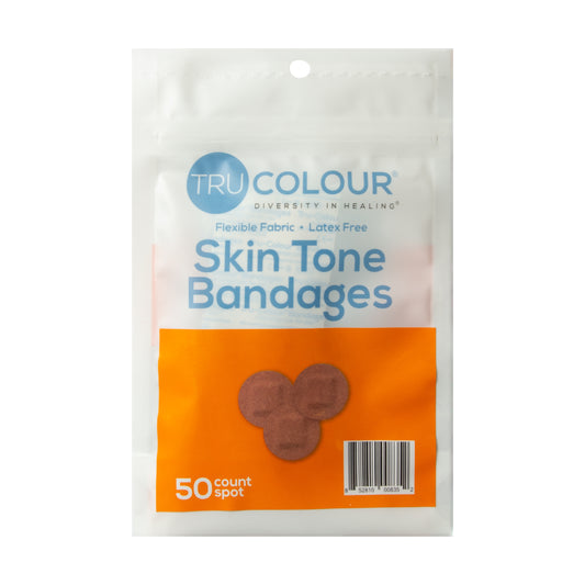 Tru-Colour Skin Tone Spot Plasters: Brown Skintone - 50 count
