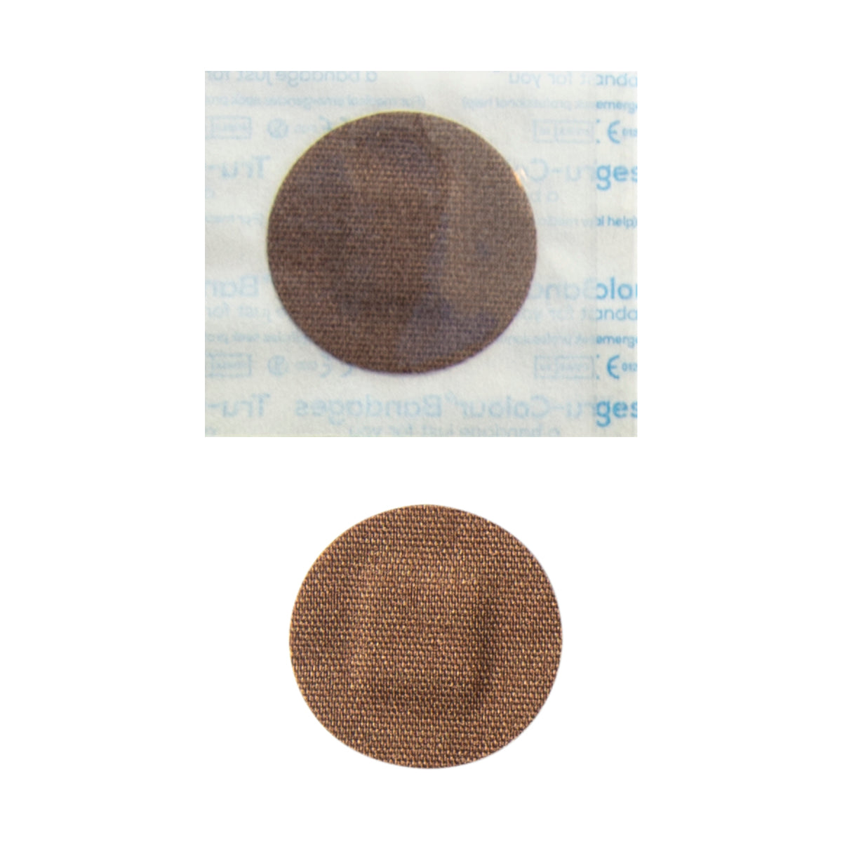 Tru-Colour Skin Tone Spot Bandages: Dark Brown Skintone - 50 Count