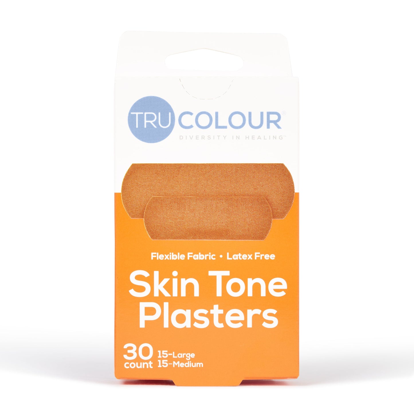 Tru-Colour Skin Tone Plaster Brown Skintone - 30 count - 2 sizes