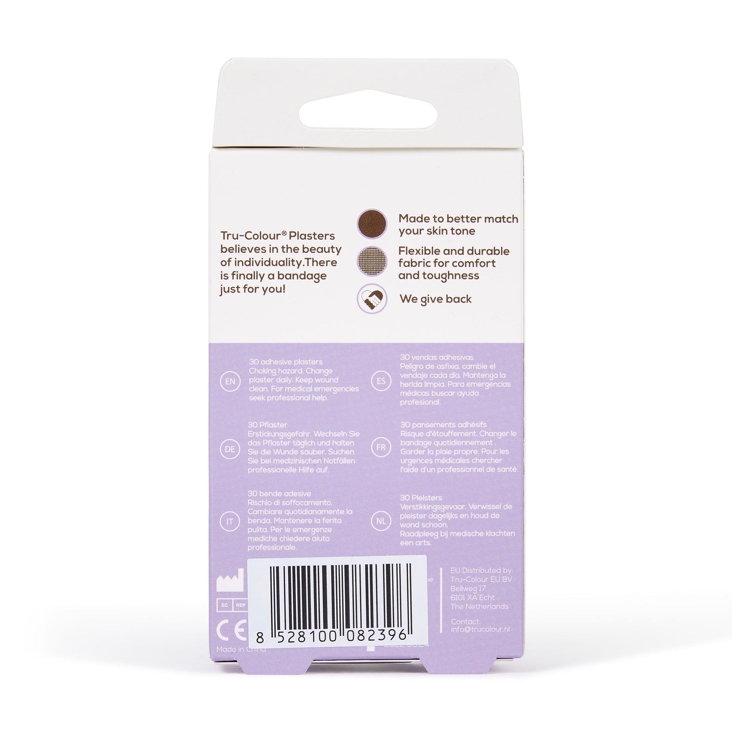 Tru-Colour Skin Tone Plasters Dark Brown Skintone - 30 count - 2 sizes