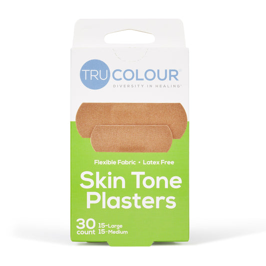 Tru-Colour Skin Tone Plasters Light Brown Skintone- 30 count - 2 sizes