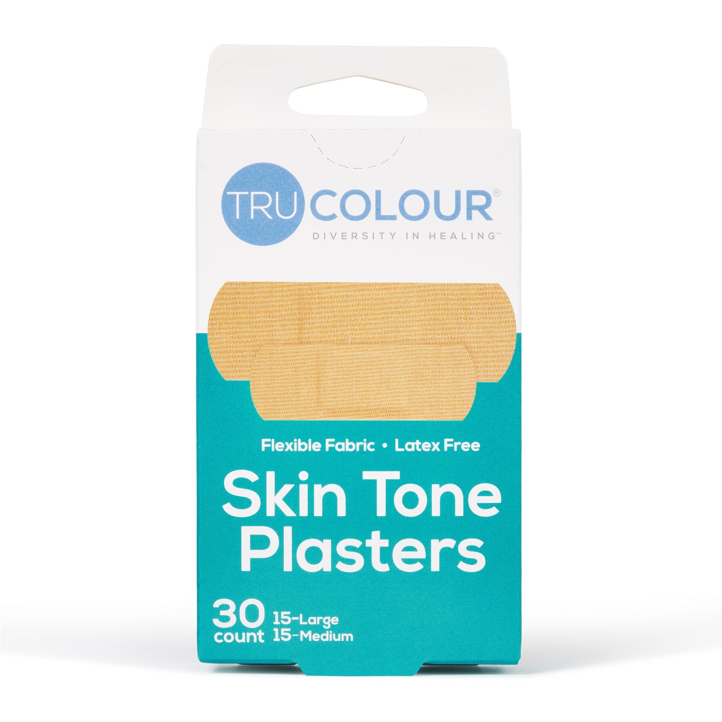 Tru-Colour Skin Tone Plasters Light Skintone - 30 count - 2 sizes