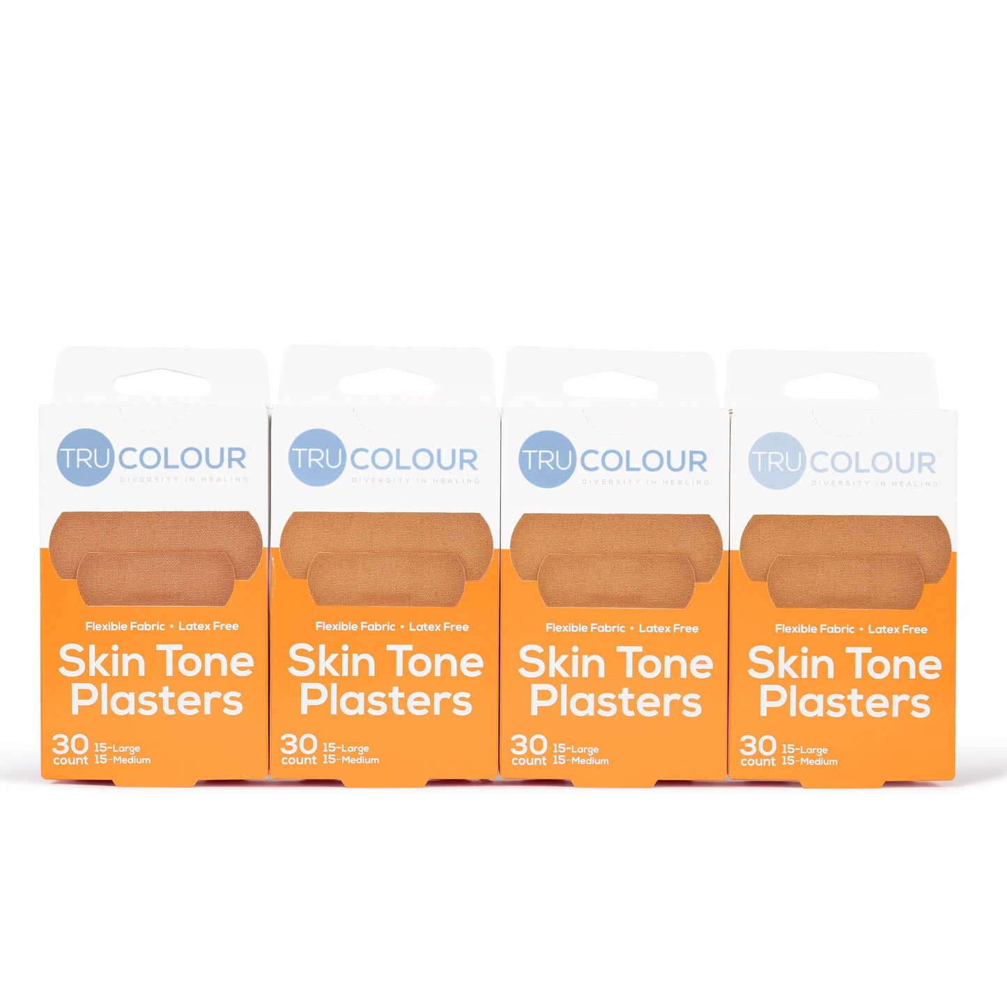 Tru-Colour Skin Tone Plasters Brown Skintone - Multipack - 120 count - 2 sizes