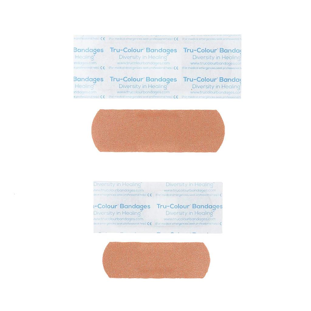 Tru-Colour Skin Tone Plasters Light Brown Skintone - Multipack - 120 count- 2 sizes