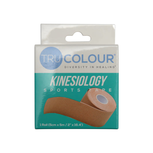 Tru-Colour Kinesiology Tape for Light Skintone - Case of 12 Rolls