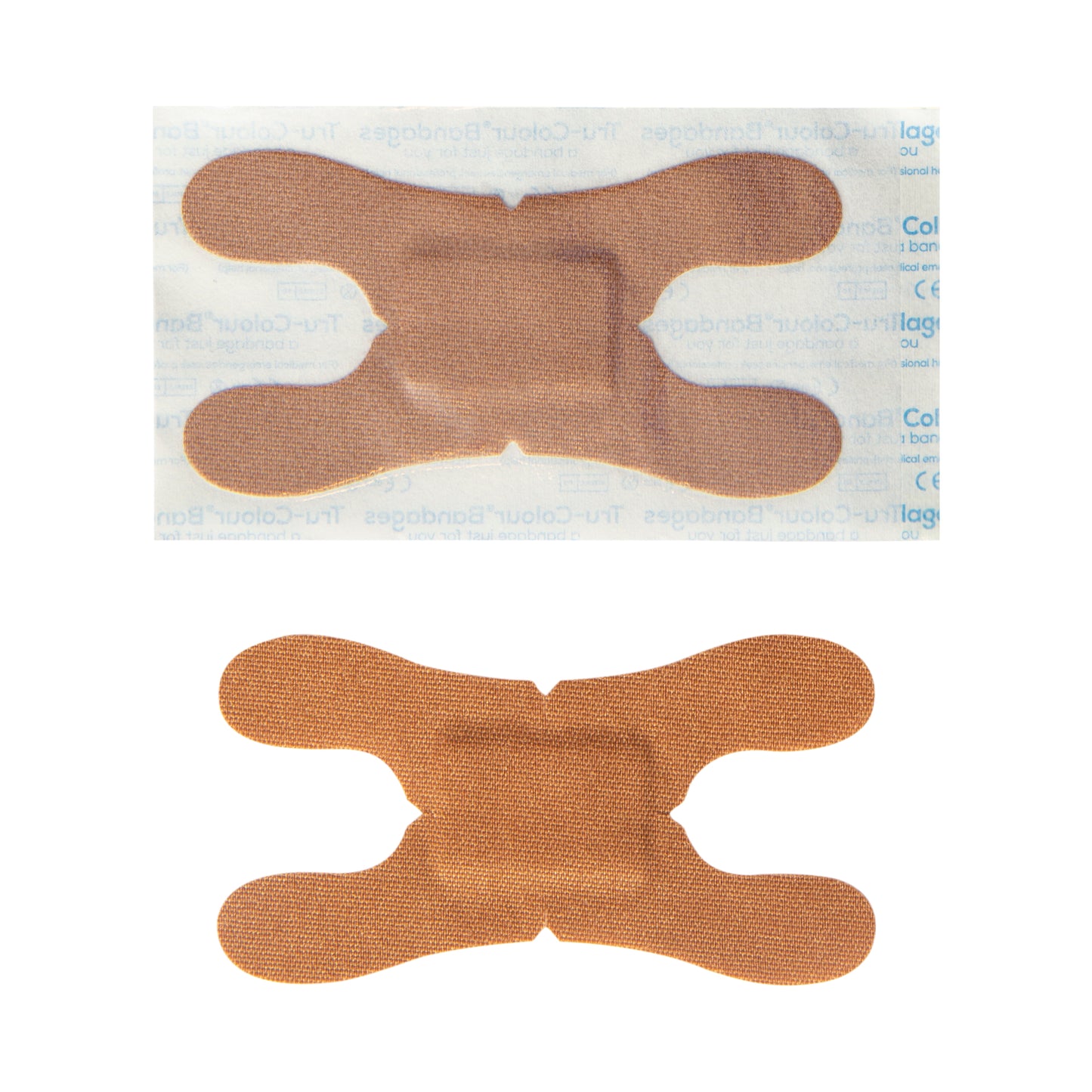 Tru-Colour Skin Tone Fingertip & Knuckle Plasters: Brown Skintone  - 20 count